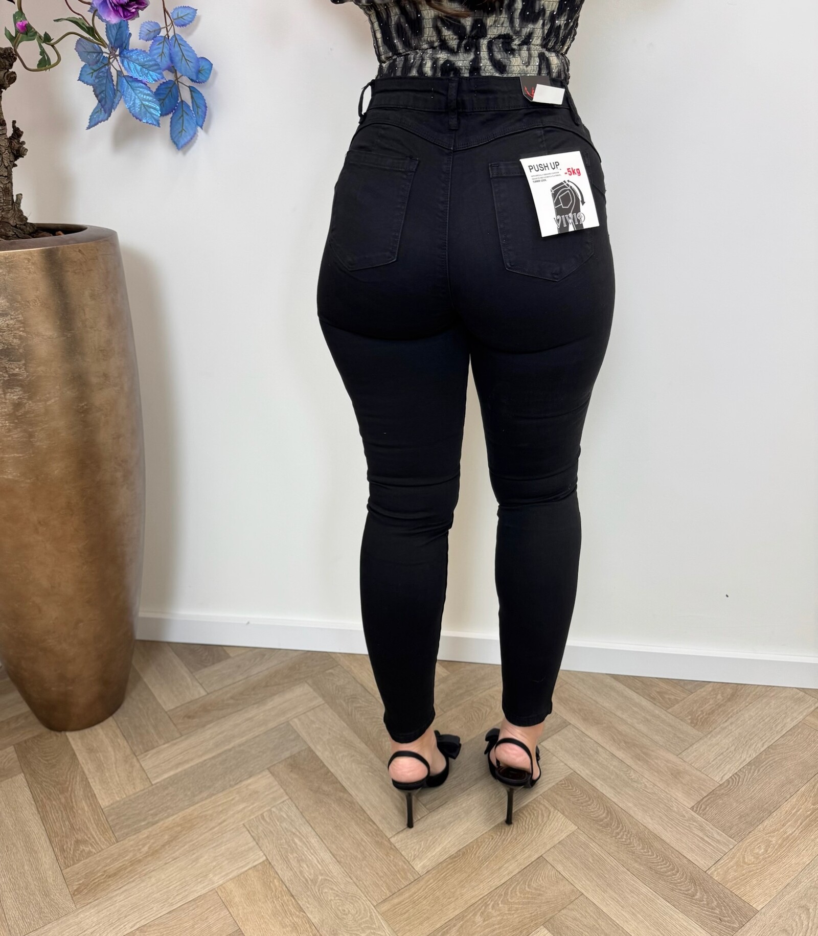 Jeans Vivid Push Up Black E1223-1