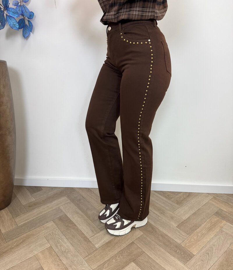 Jeans Folyrose Studs Choco M72012