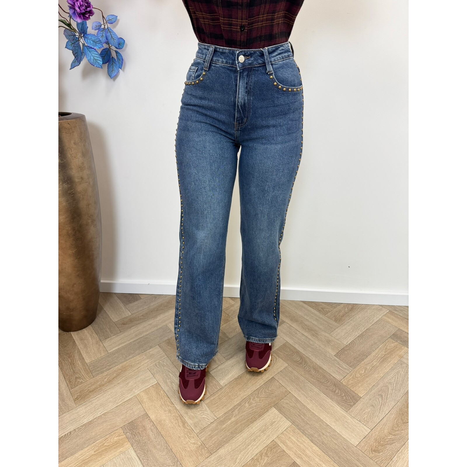 Jeans Studs straight Folyrose blue Y5380