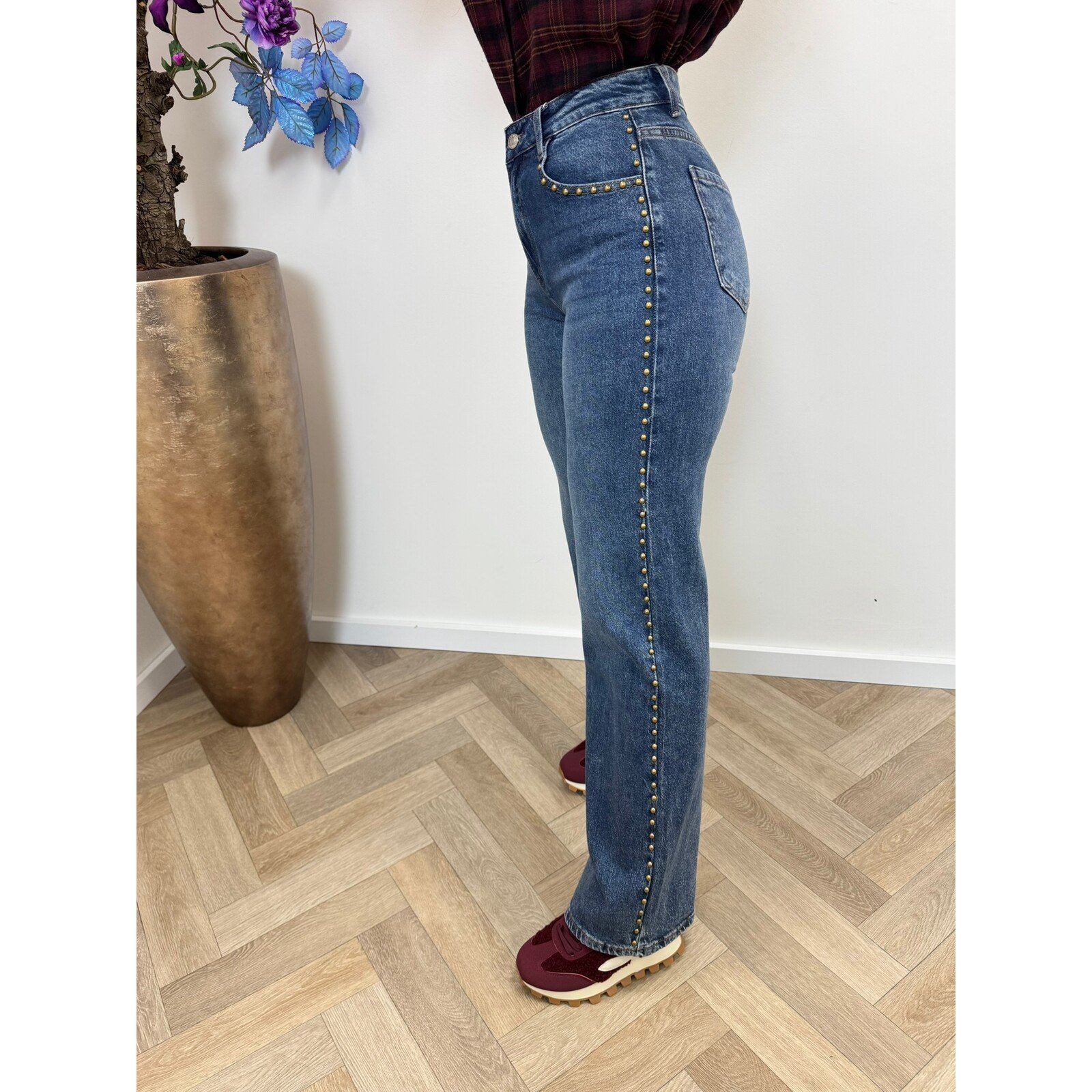 Jeans Studs straight Folyrose blue Y5380