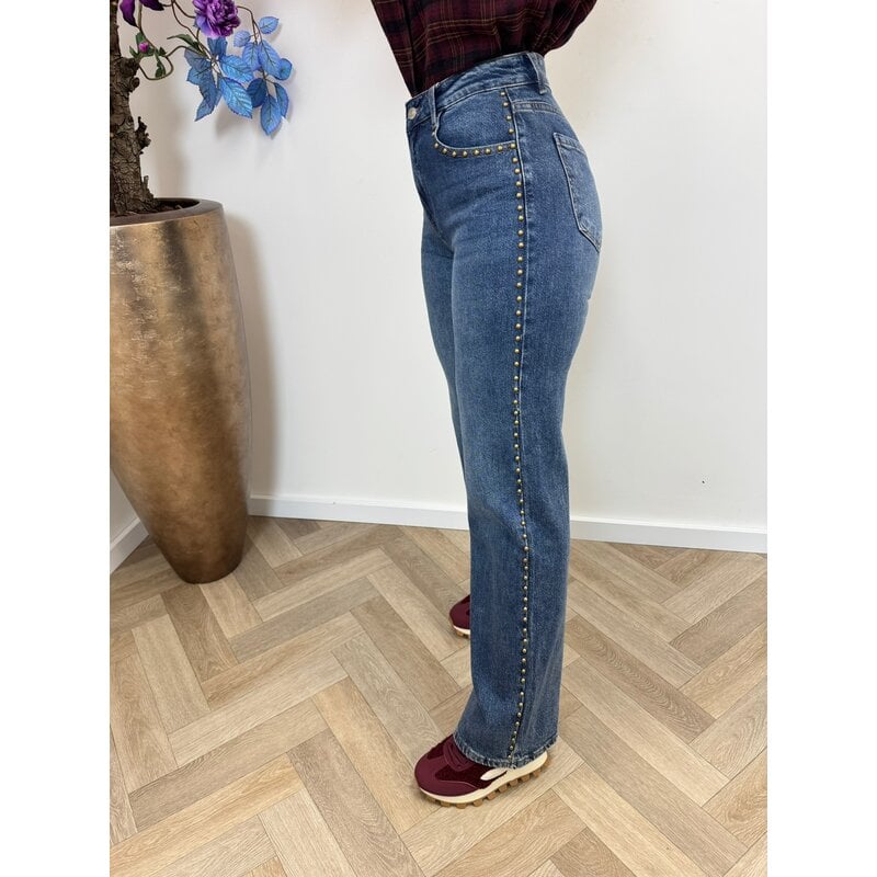 Jeans Studs straight Folyrose blue Y5380