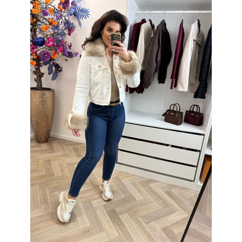 Jacket Suede Bonty WE1002  Off white