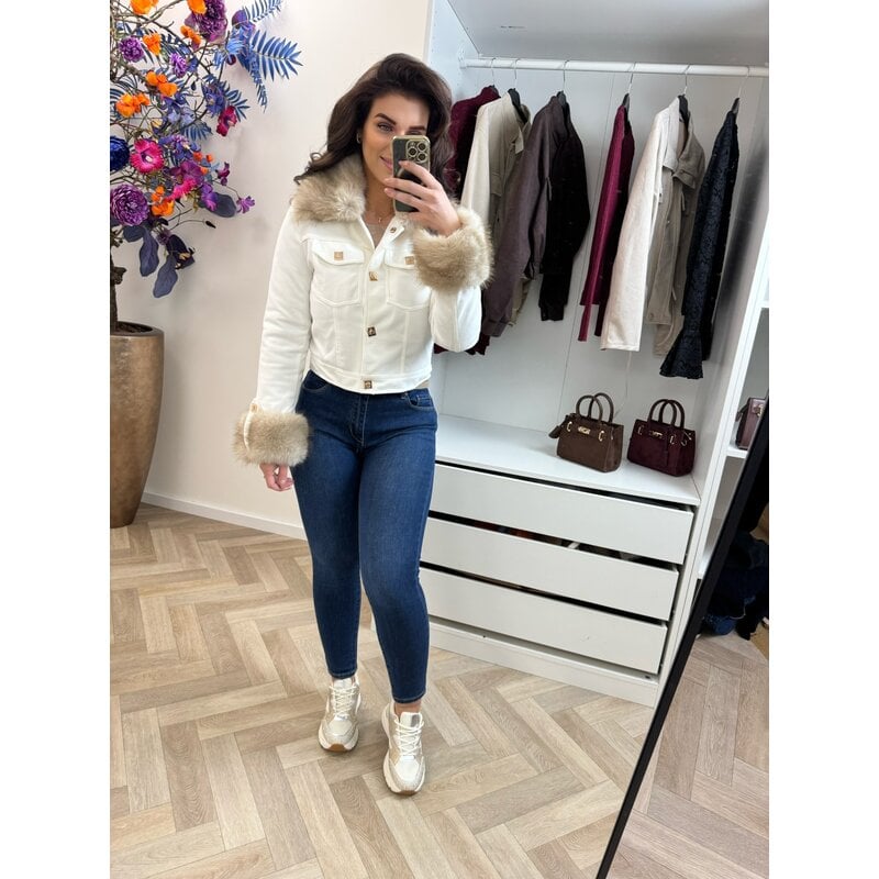 Jacket Suede Bonty WE1002  Off white