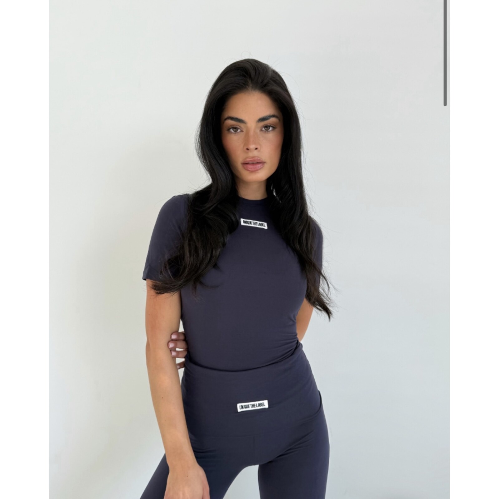 Unique The Label Nena top Short Sleeve Deep dark navy