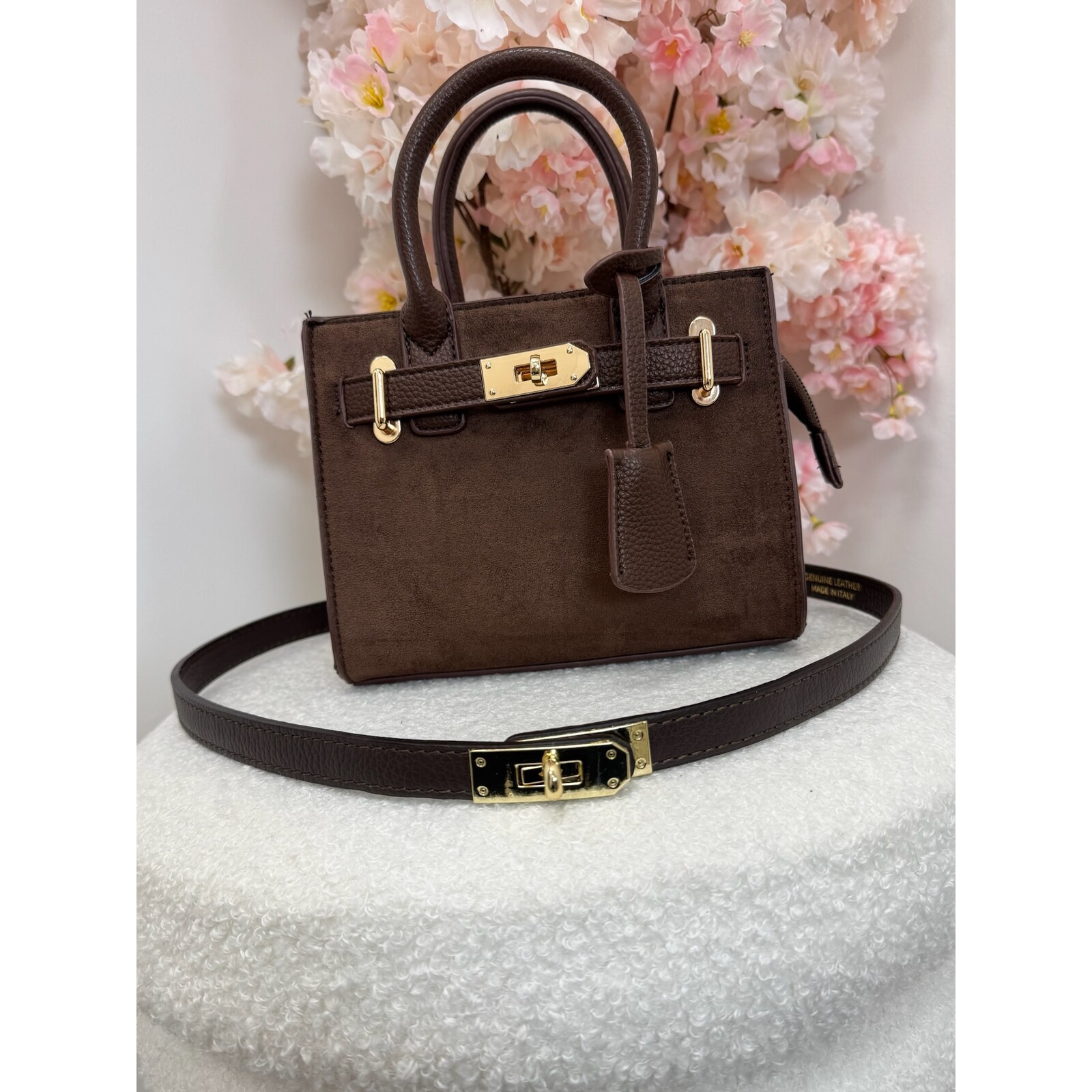 Belt Kelsy leather choco