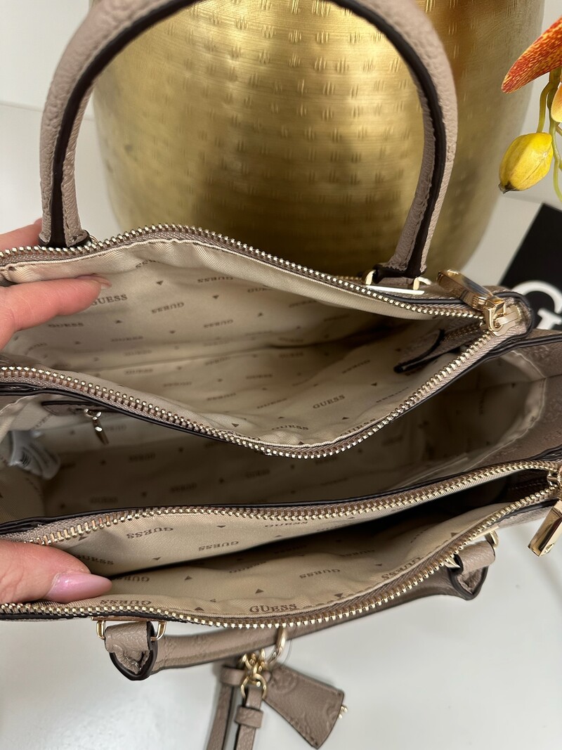Bag Anise Triple Dark Taupe Logo Guess 1142