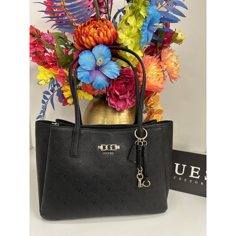 Tote Bag Anise Multi Black Logo Guess 1153