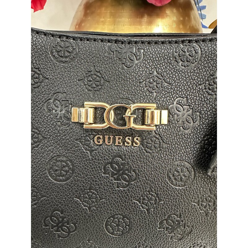 Tote Bag Anise Multi Black Logo Guess 1153