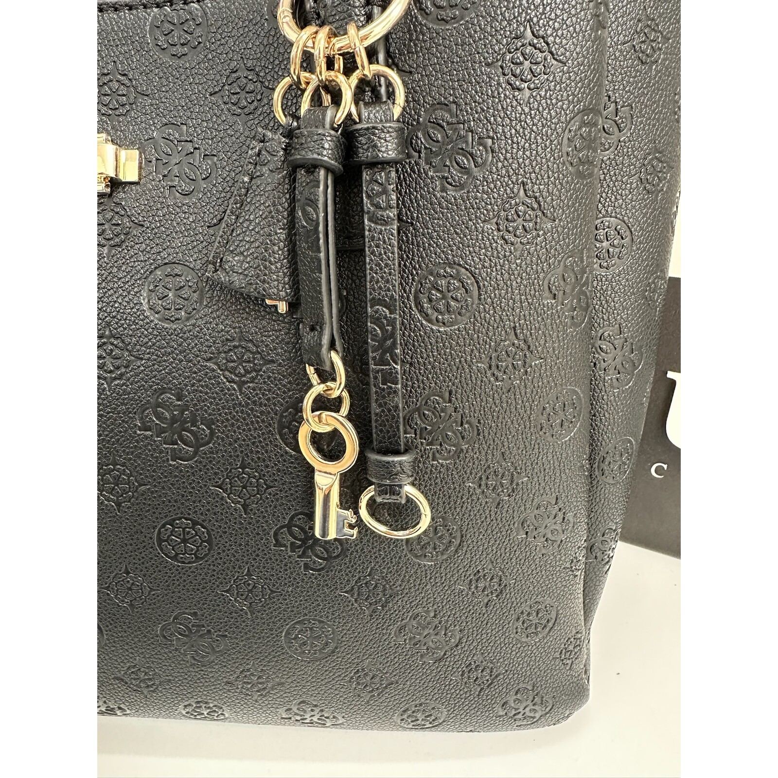 Guess Tote Bag Anise Multi Black Logo Guess 1153