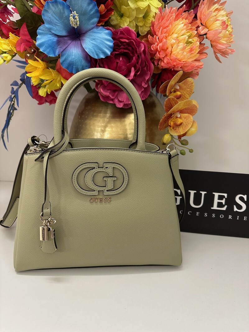 Satchel Bag Isola Sage Green Guess 1141