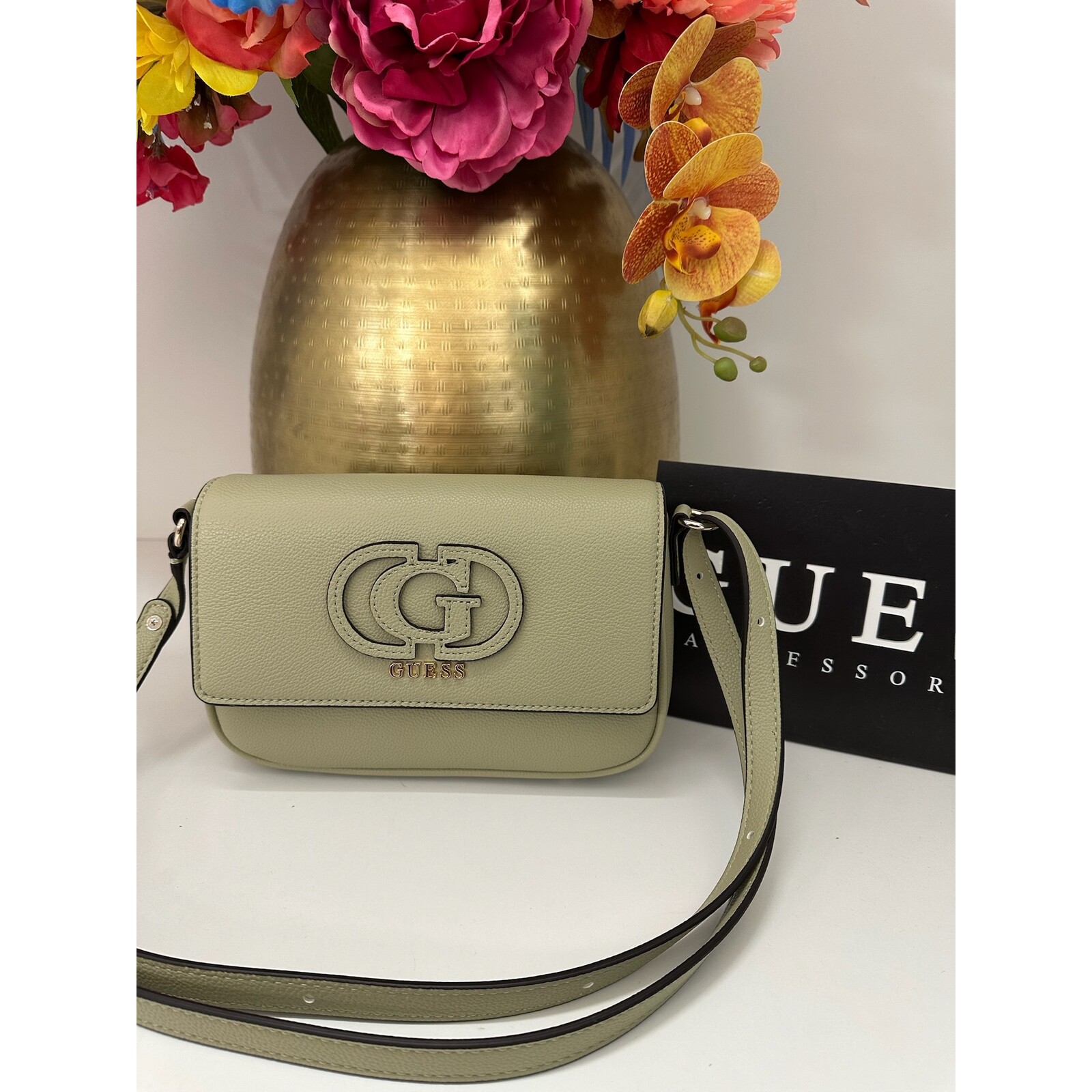 Guess Crossbody Bag Isola Sage Green Guess 1158