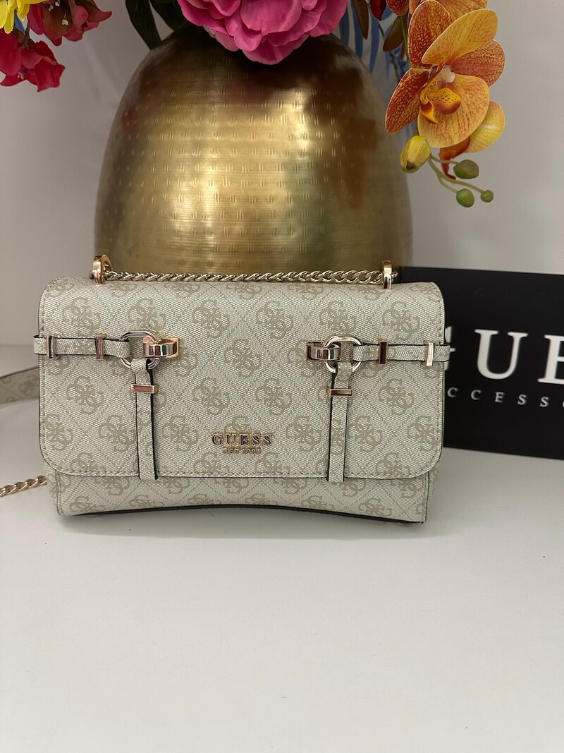 Flap Bag Leona Sage Logo Guess 1129