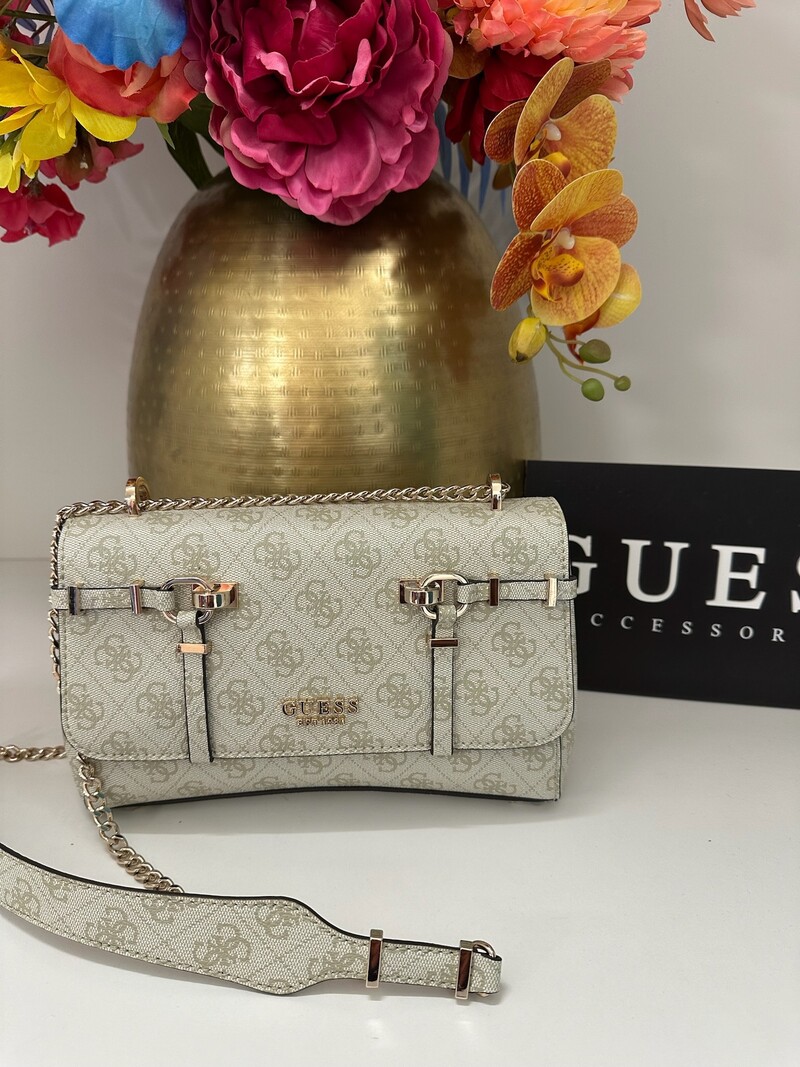 Flap Bag Leona Sage Logo Guess 1129