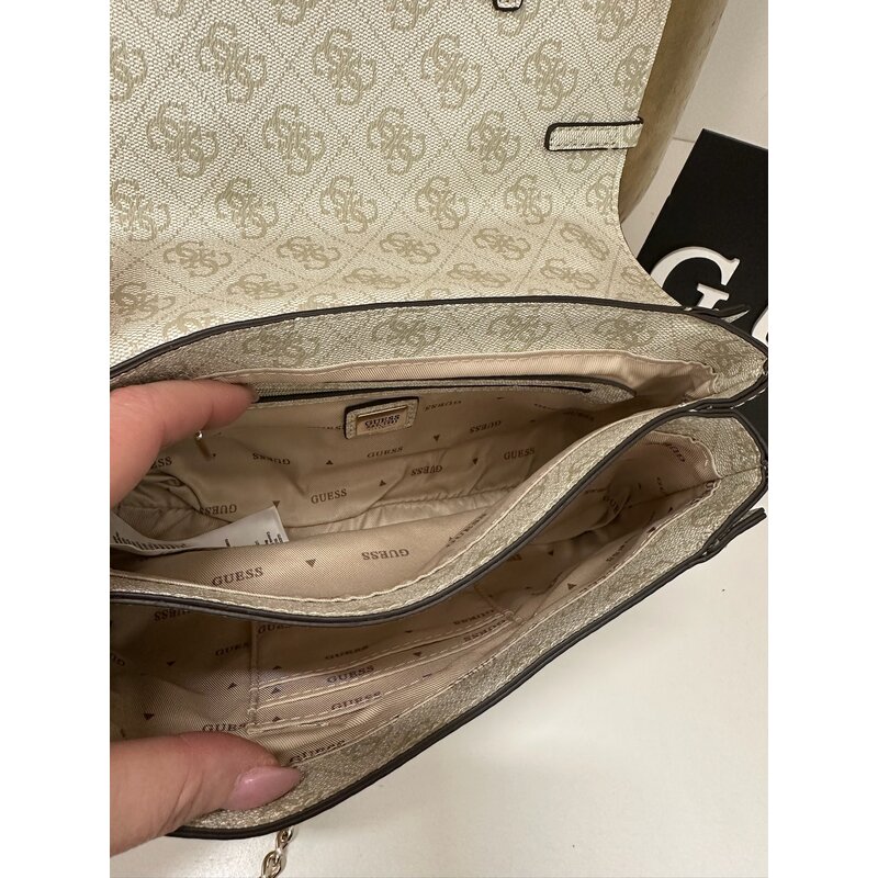 Flap Bag Leona Sage Logo Guess 1129
