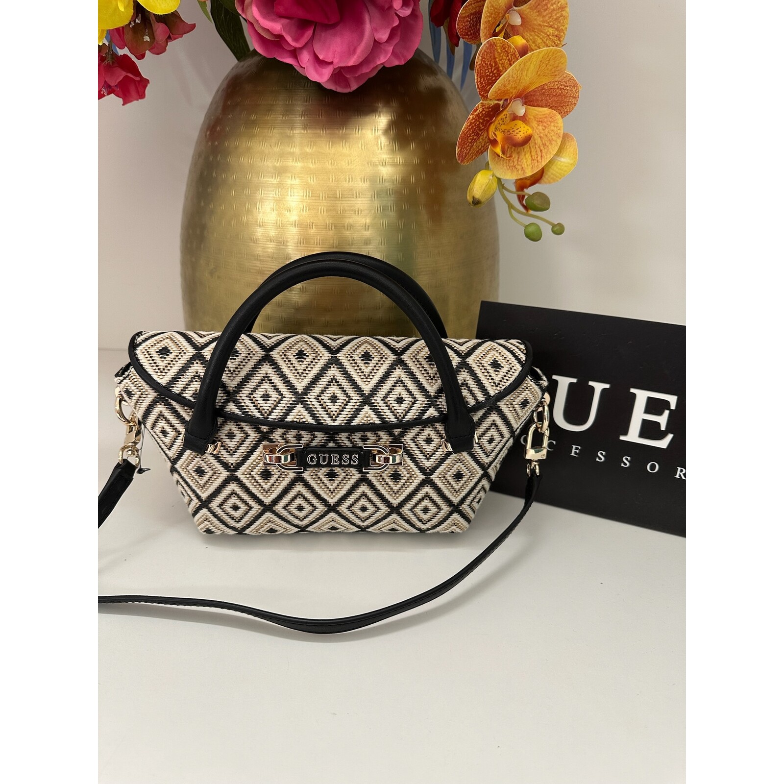 Guess Satchel Mini Sophia Black Guess 1149