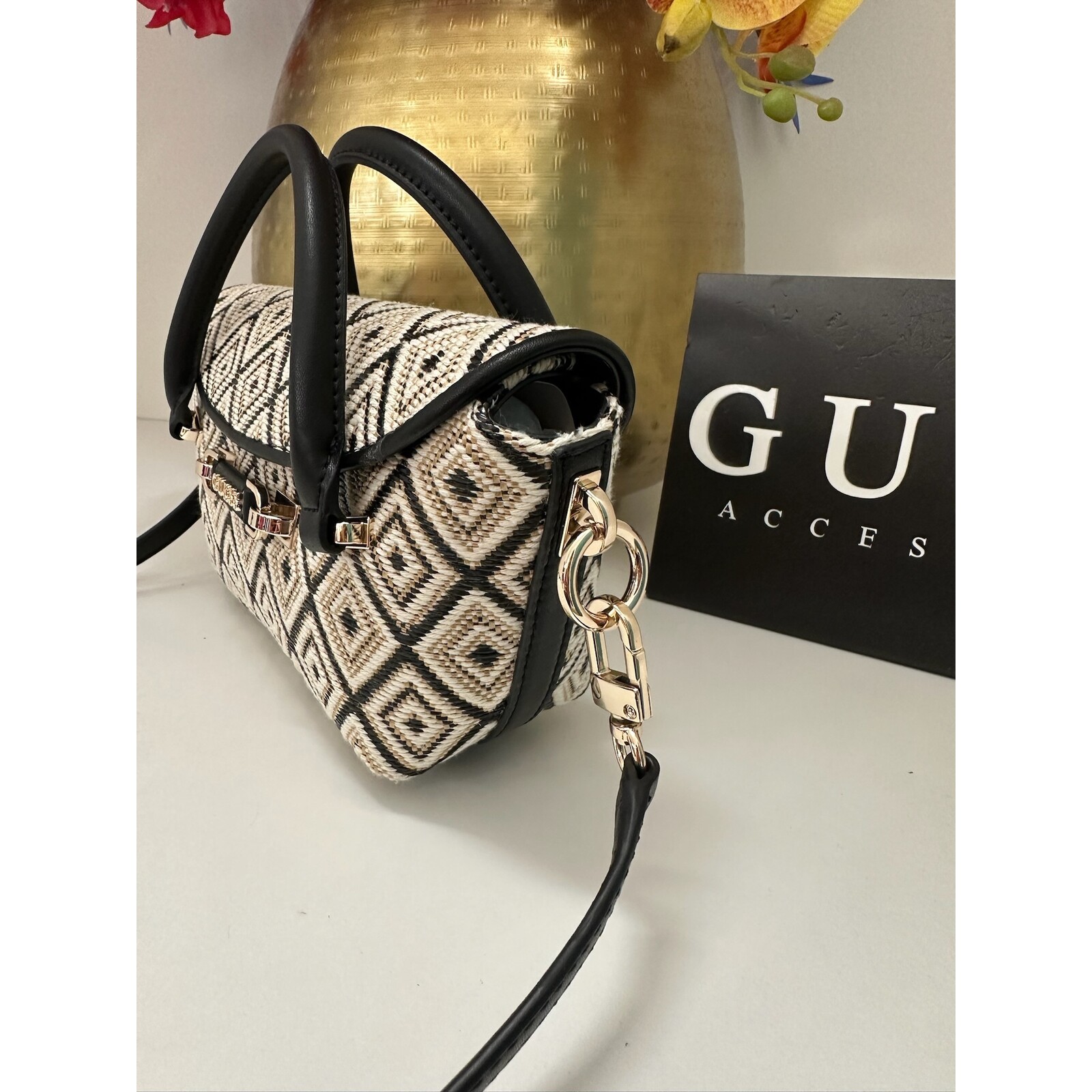 Guess Satchel Mini Sophia Black Guess 1149