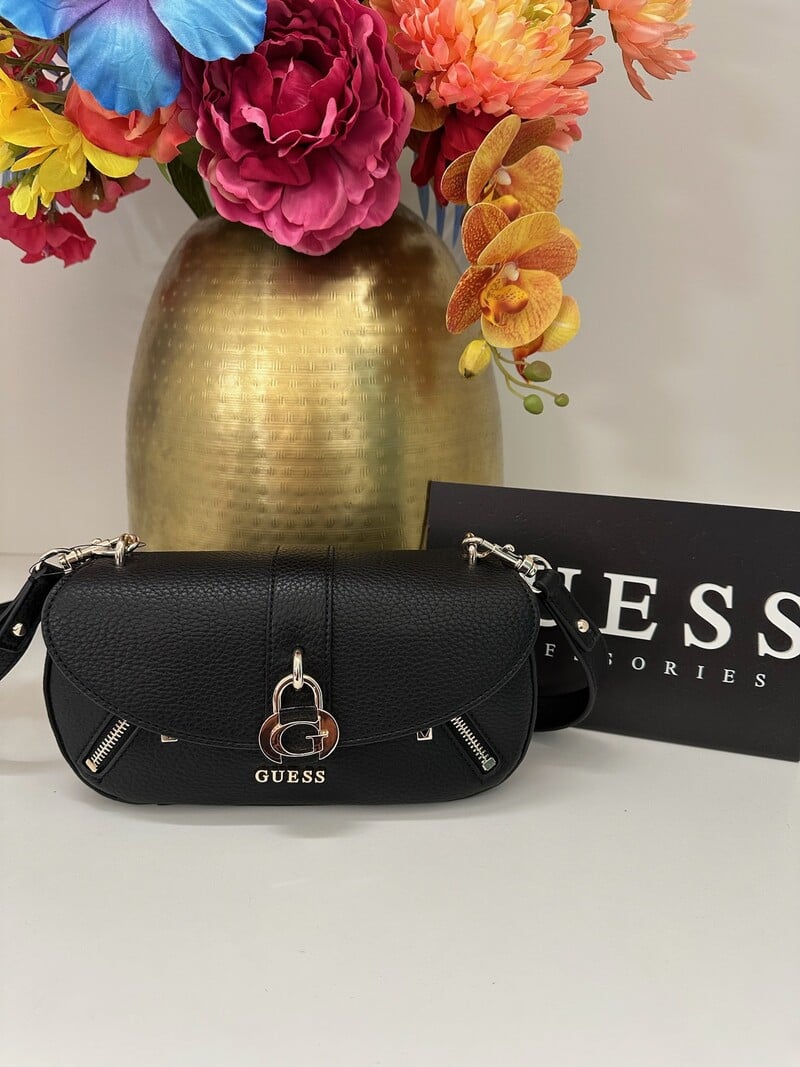 Crossbody flap Bag Jessa Black Guess 1148