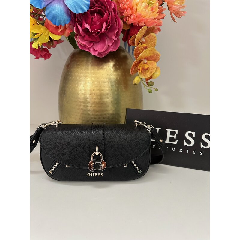 Crossbody flap Bag Jessa Black Guess 1148