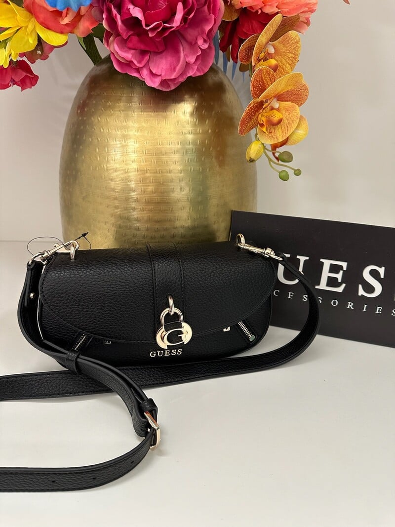 Crossbody flap Bag Jessa Black Guess 1148