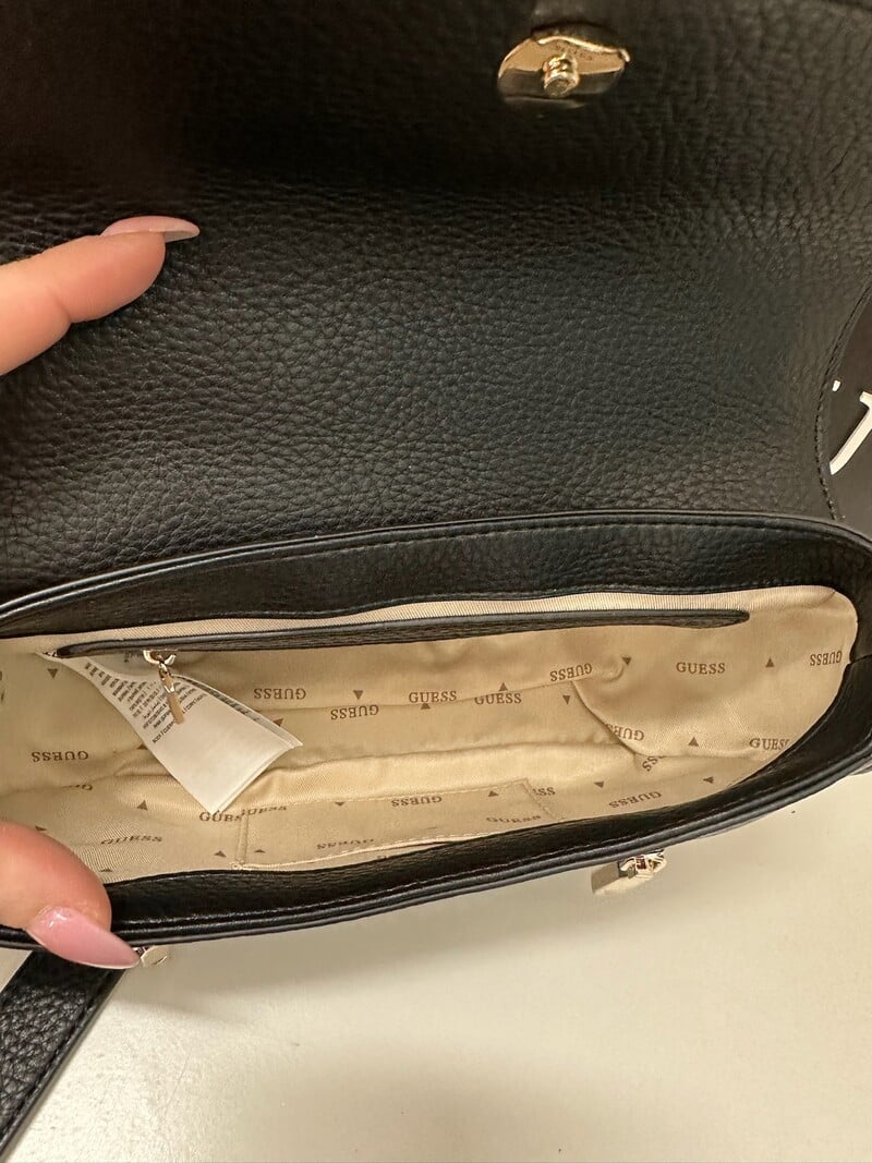 Crossbody flap Bag Jessa Black Guess 1148