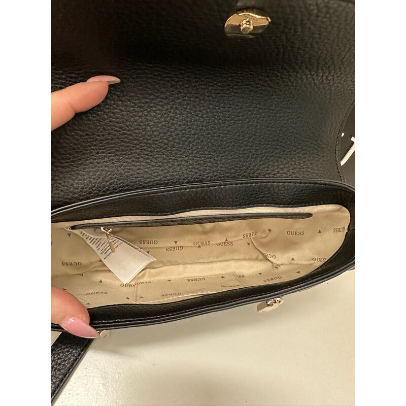 Crossbody flap Bag Jessa Black Guess 1148