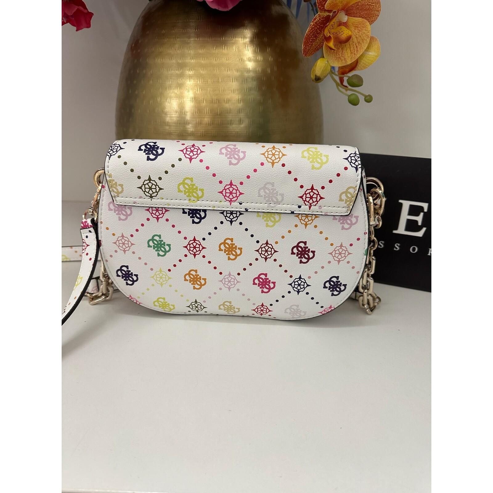 Guess Flap Bag Emelie Multi Logo Guess 1159