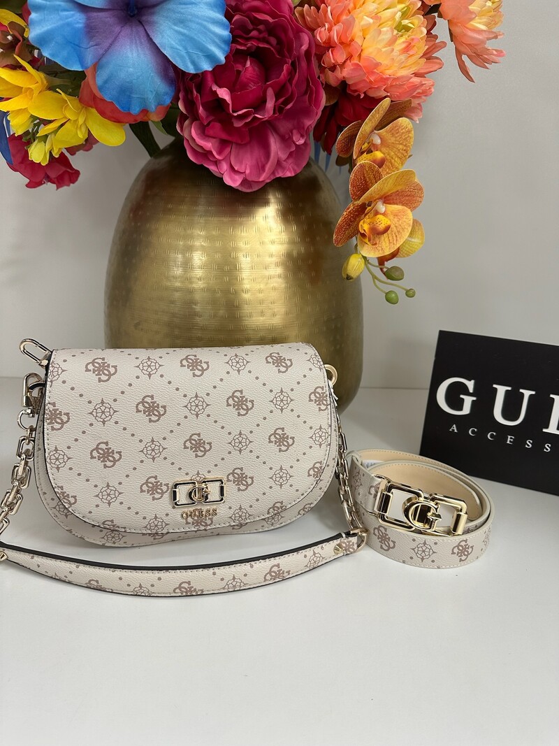 Belt Emelie Vanilla Logo Guess 1060