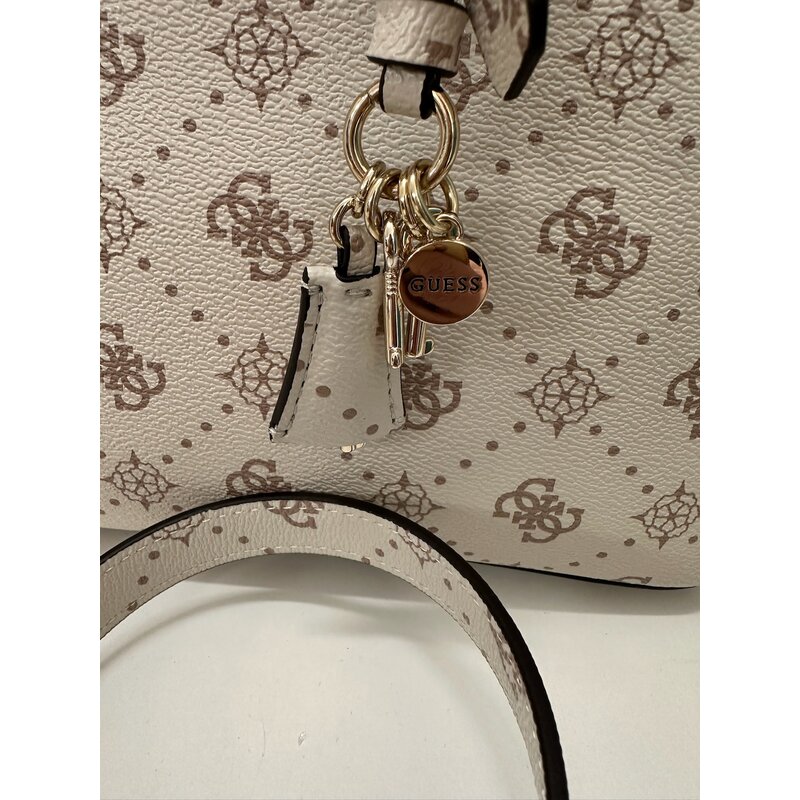 Satchel Bag Emelie Vanilla Logo Guess 1151