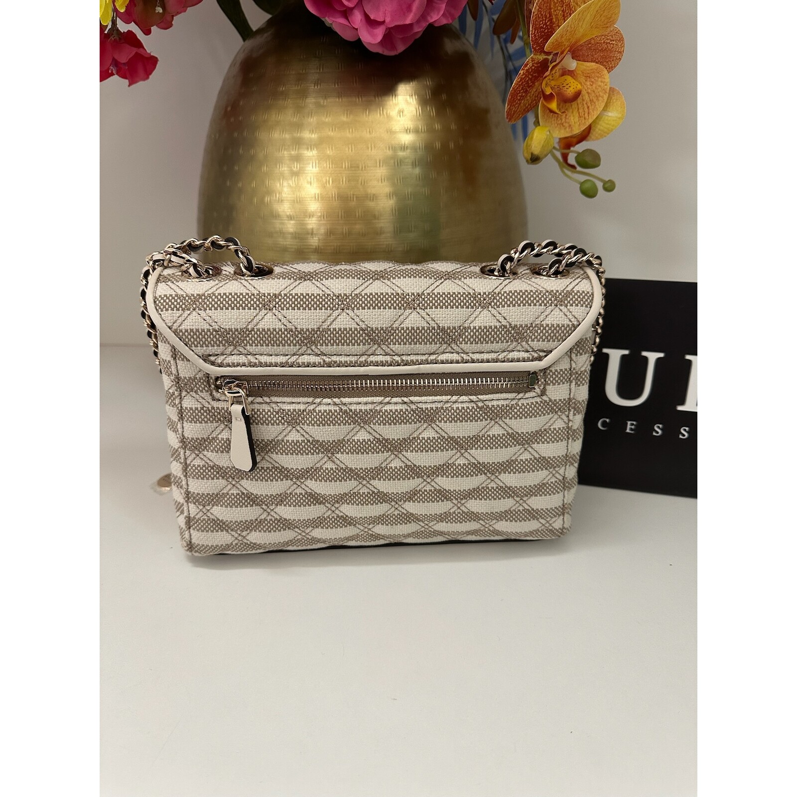 Guess Flap bag Giully Taupe Multi Guess  1155