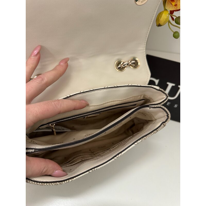 Flap bag Giully Taupe Multi Guess  1155