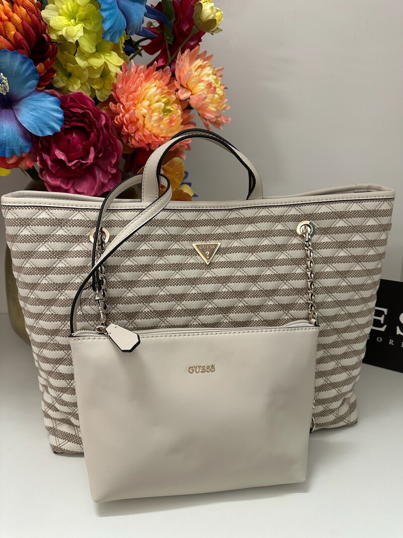 2 in 1 tote bag Giully Guess Taupe Multi 1143
