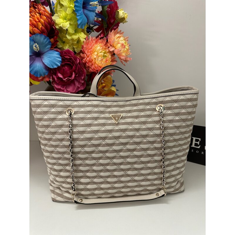 2 in 1 tote bag Giully Guess Taupe Multi 1143