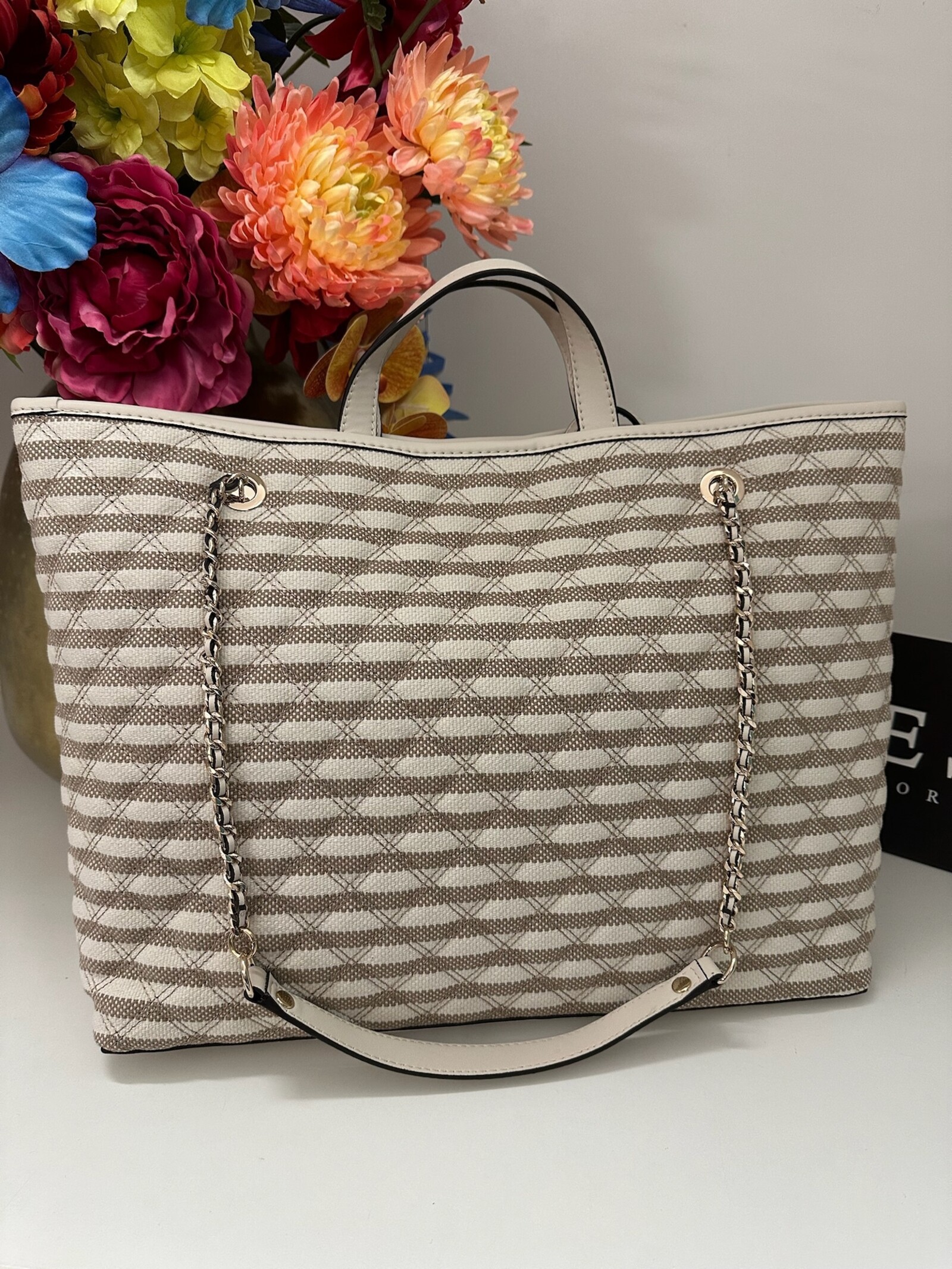 Guess 2 in 1 tote bag Giully Guess Taupe Multi 1143