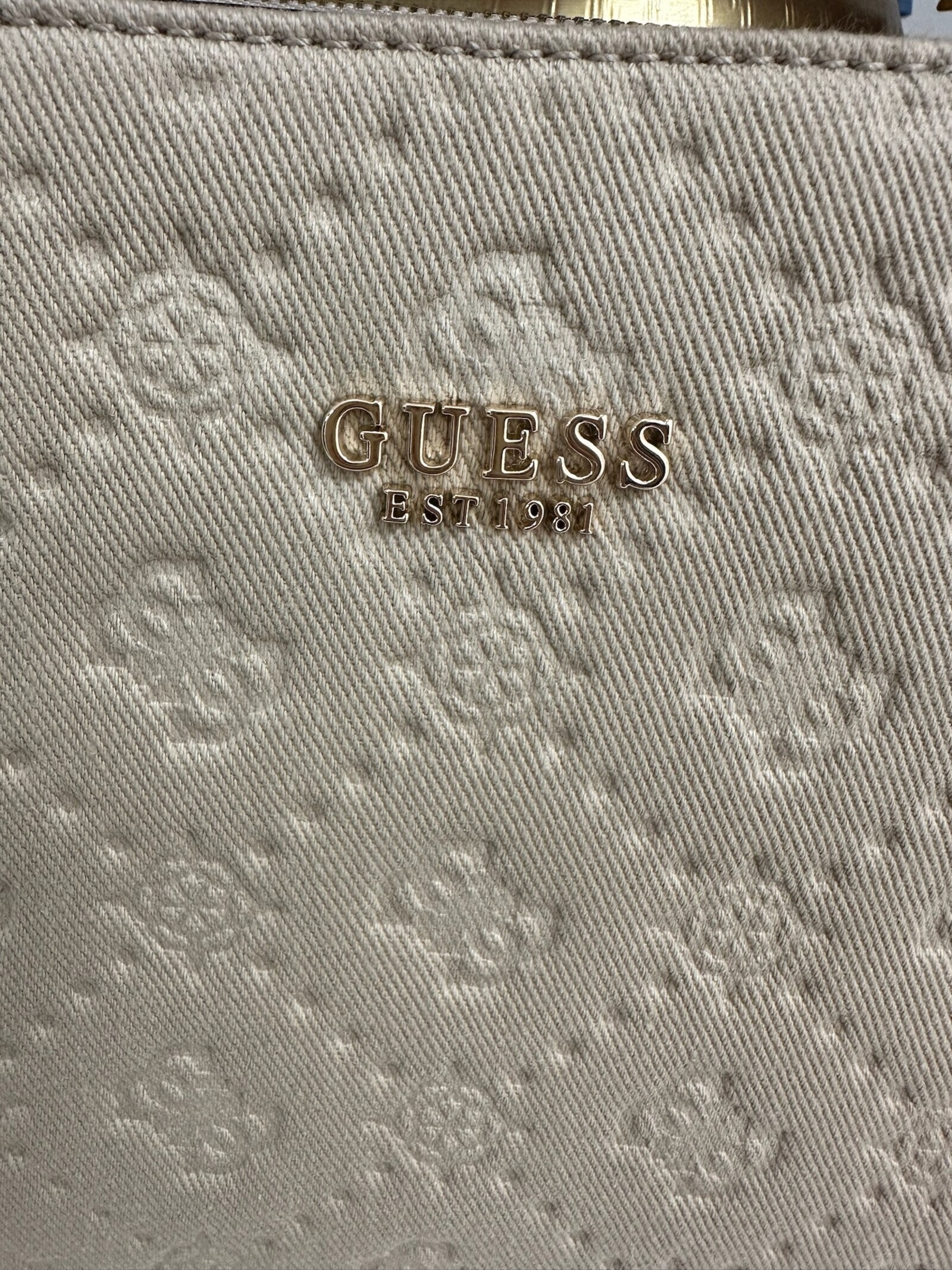 Guess Tote Bag Jodi Light Beige Logo Guess 1152