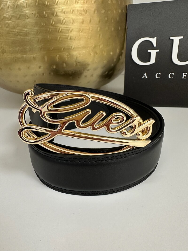 Belt Adj Logo Black Guess 1059