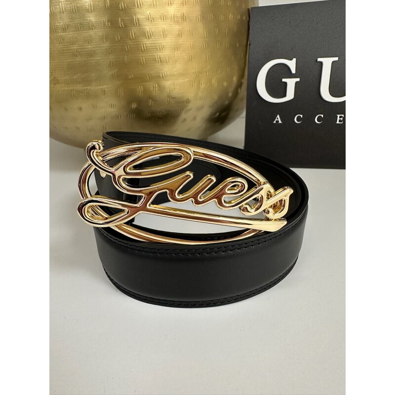 Belt Adj Logo Black Guess 1059