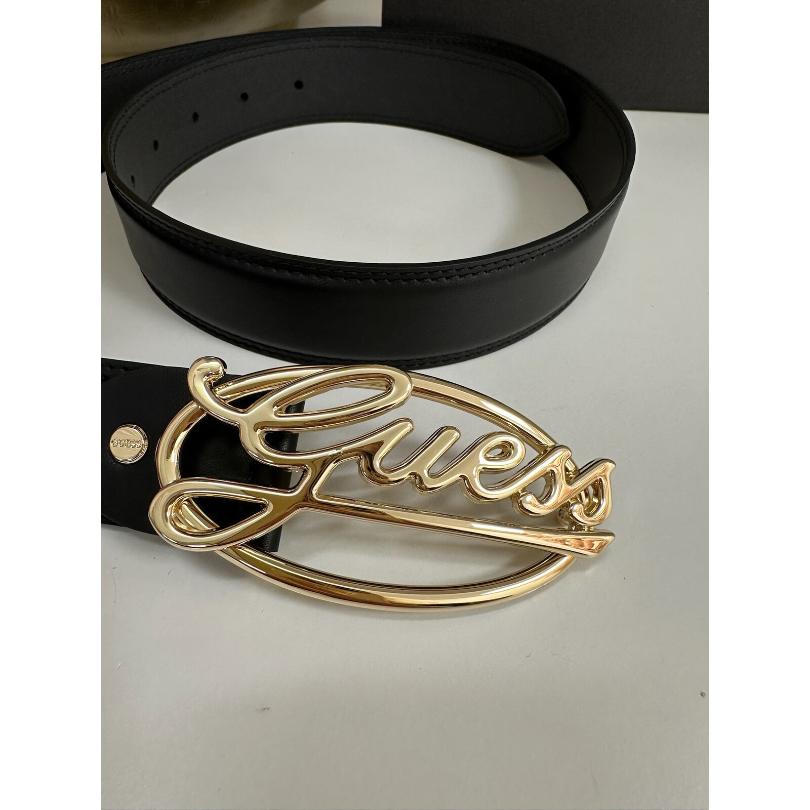 Guess Belt Adj Logo Black Guess 1059