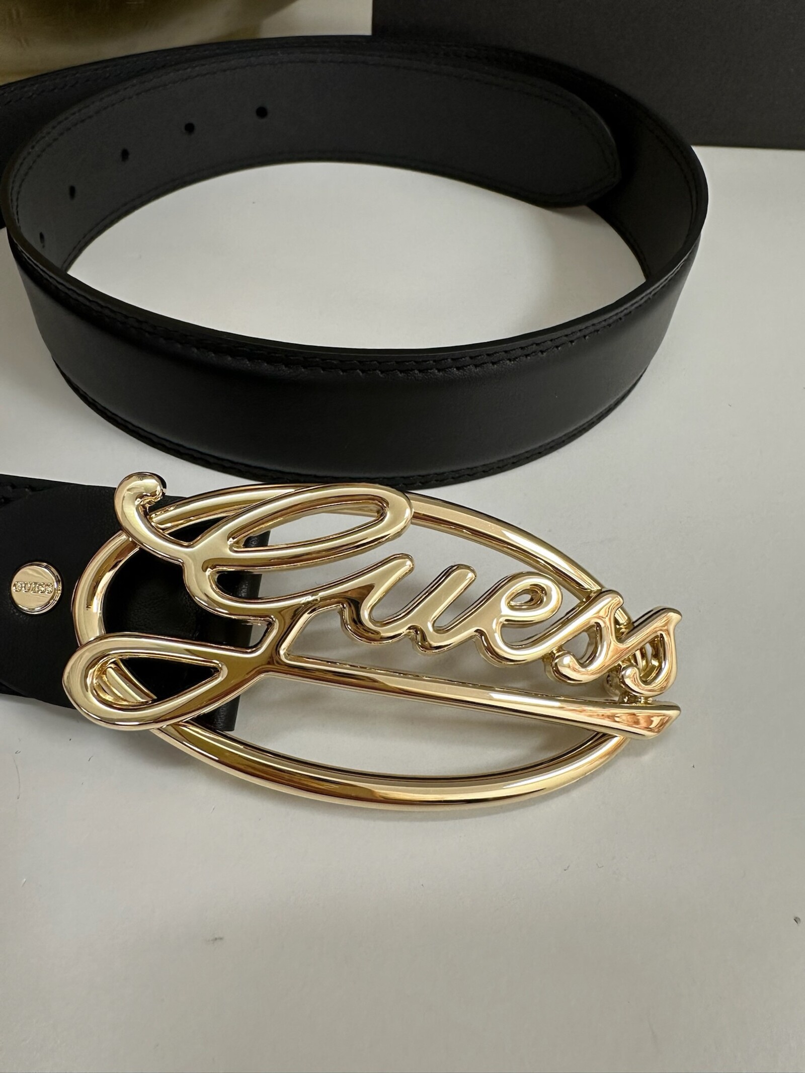 Guess Belt Adj Logo Black Guess 1059
