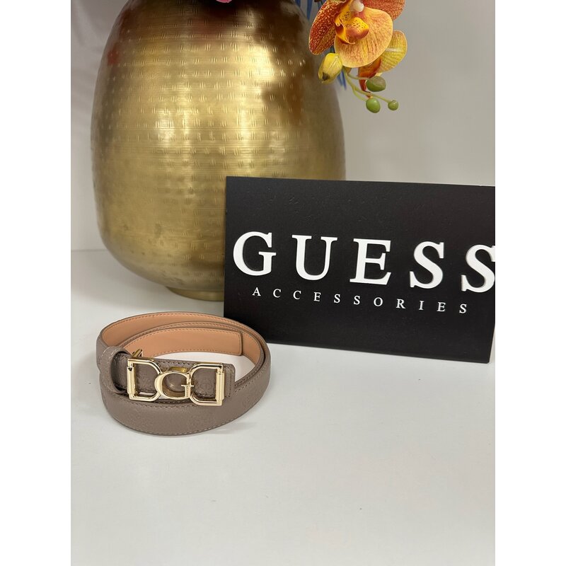 Belt Anise Logo Dark Taupe Guess 1169