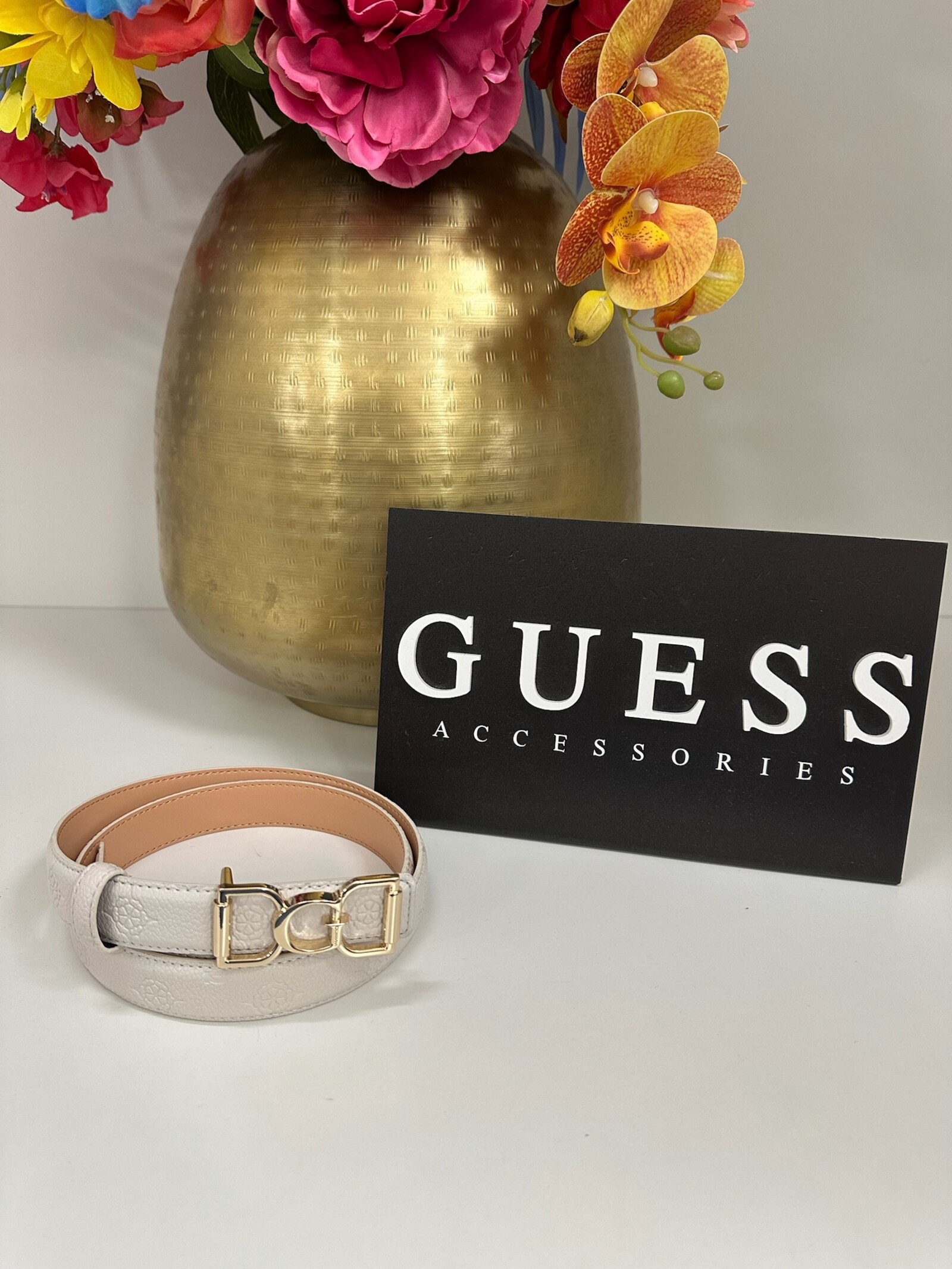 Guess Belt Anise Logo Stone Guess 1170