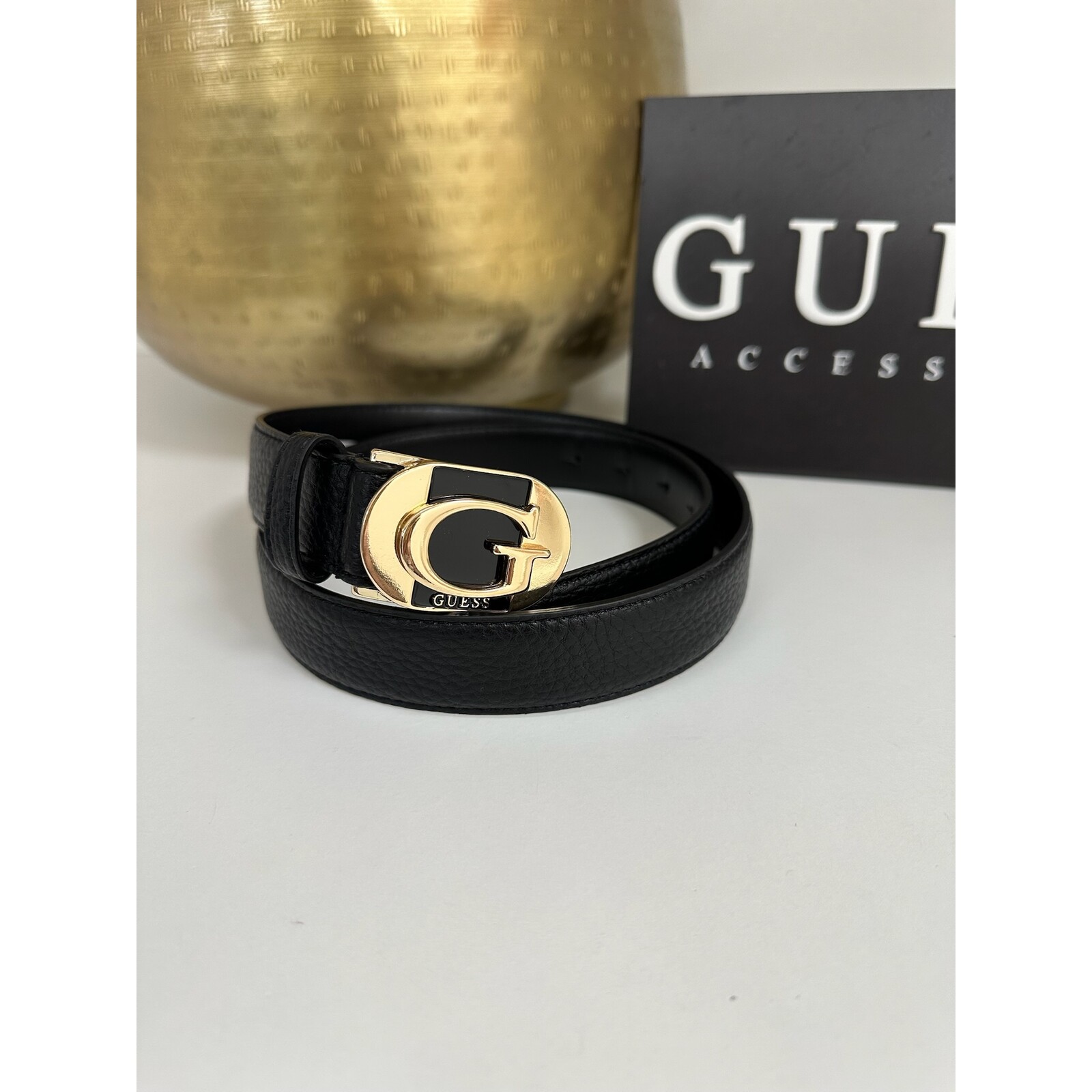 Guess Belt Jessa Logo Black Guess 1058