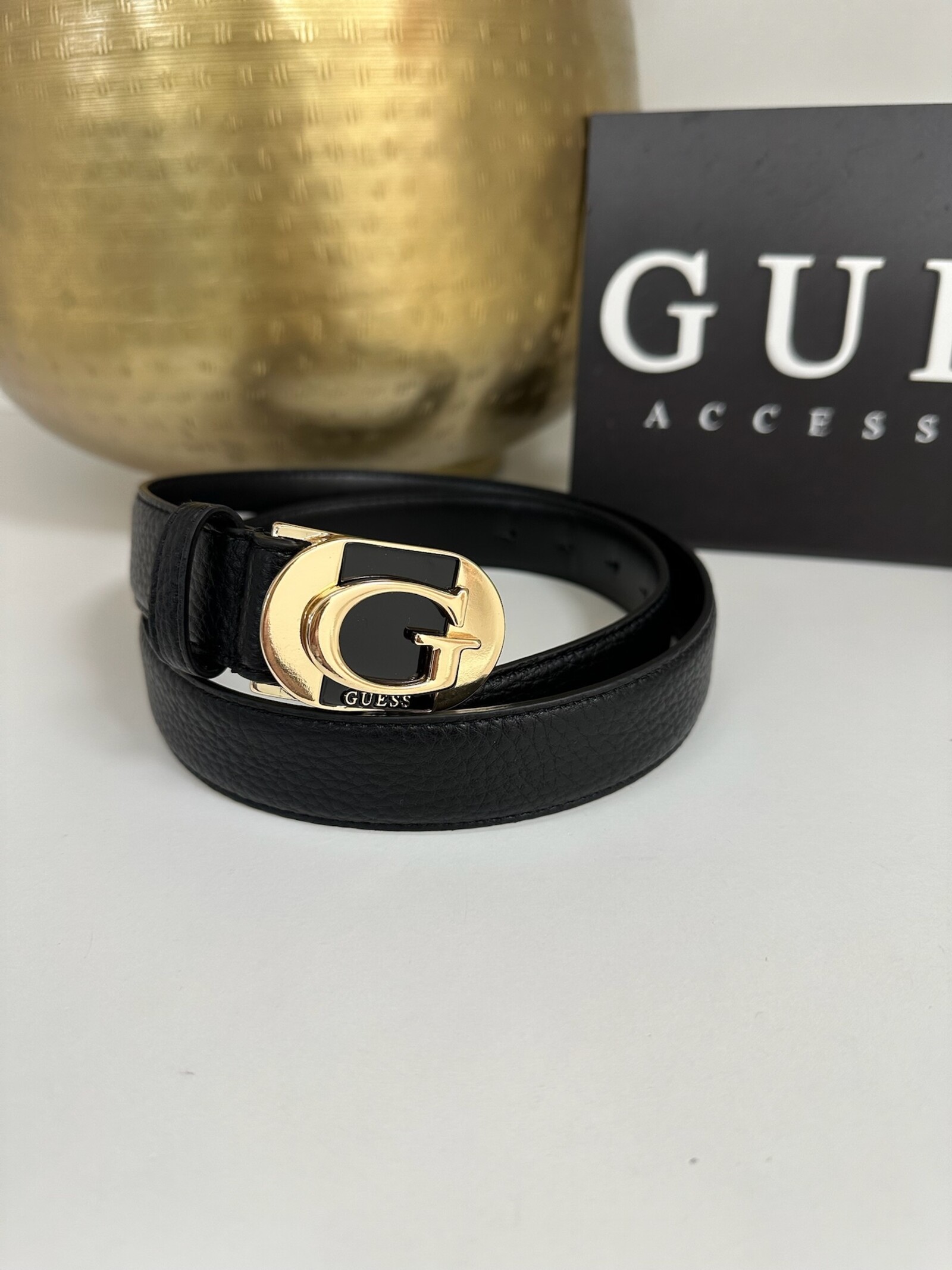 Guess Belt Jessa Logo Black Guess 1058