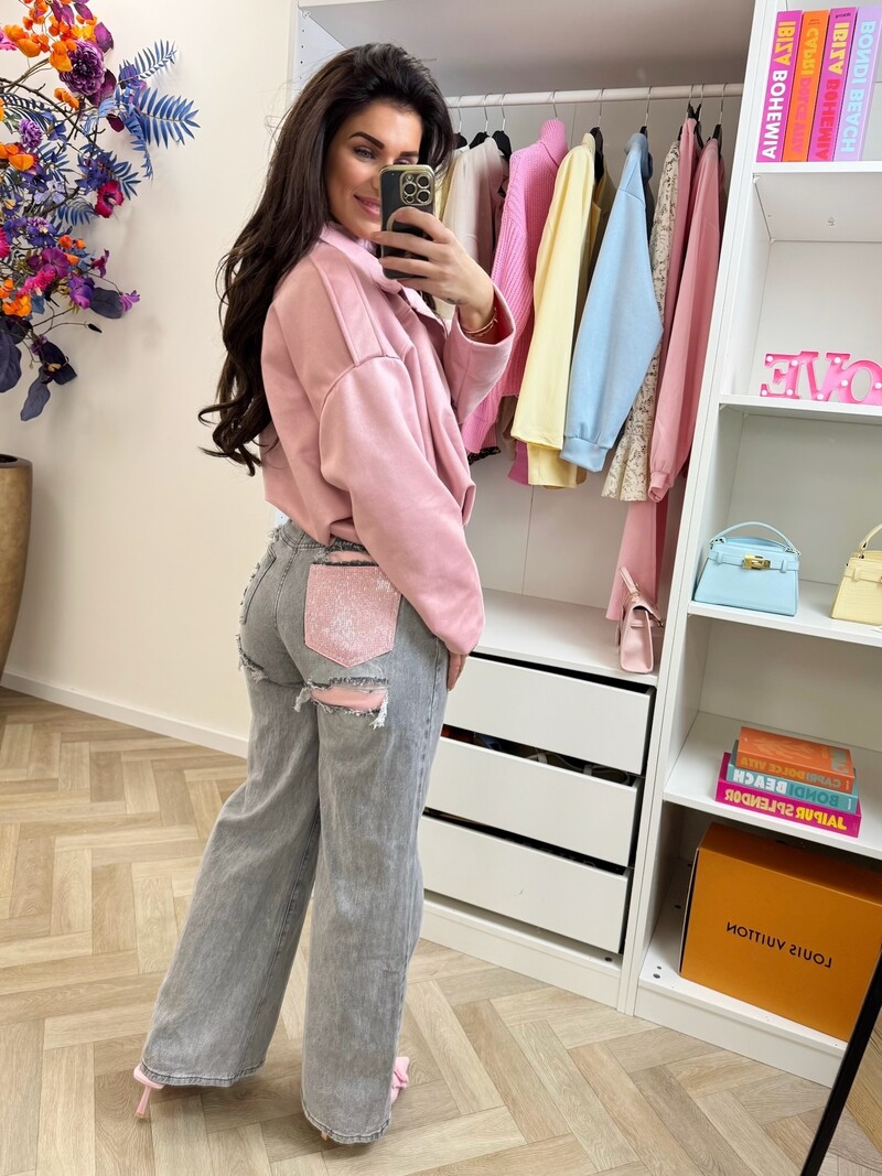 Luxe jeans Diamonds Grey Monday LW-1961
