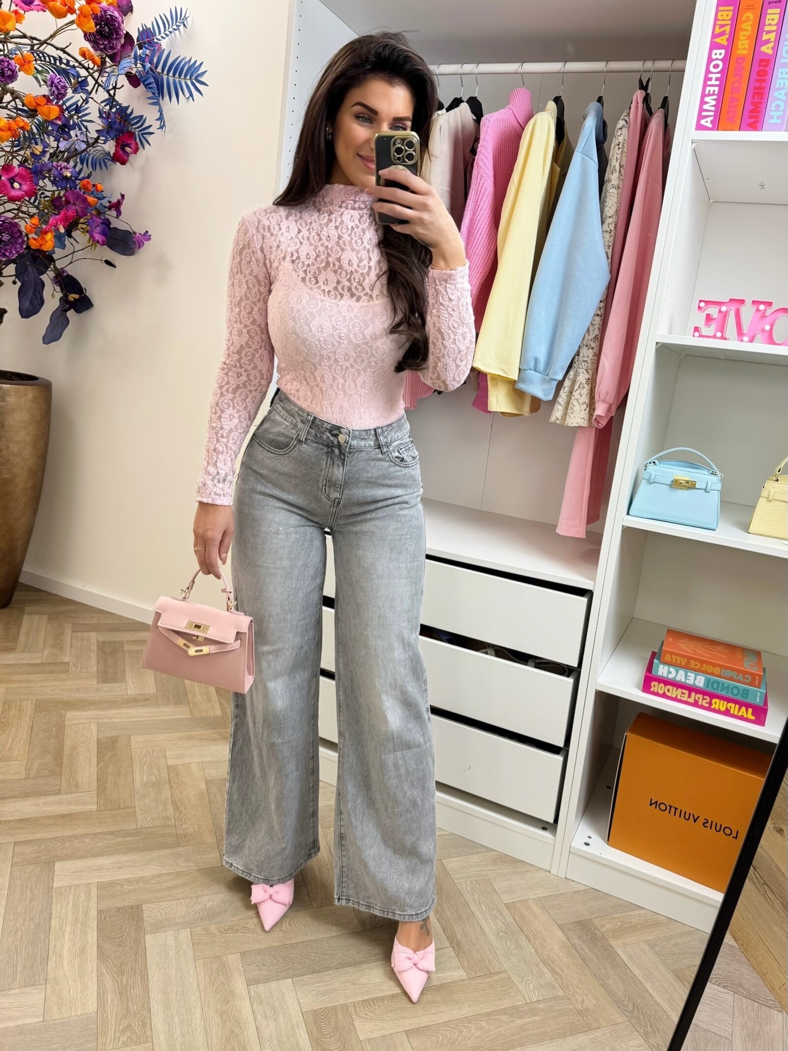 Luxe jeans Diamonds Grey Monday LW-1961