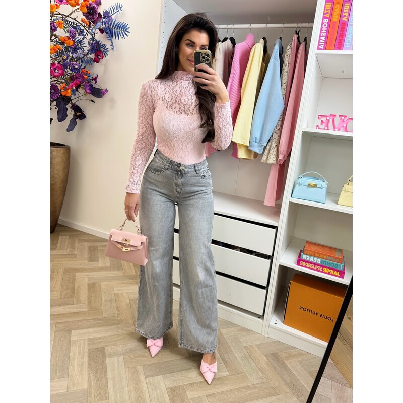 Luxe jeans Diamonds Grey Monday LW-1961