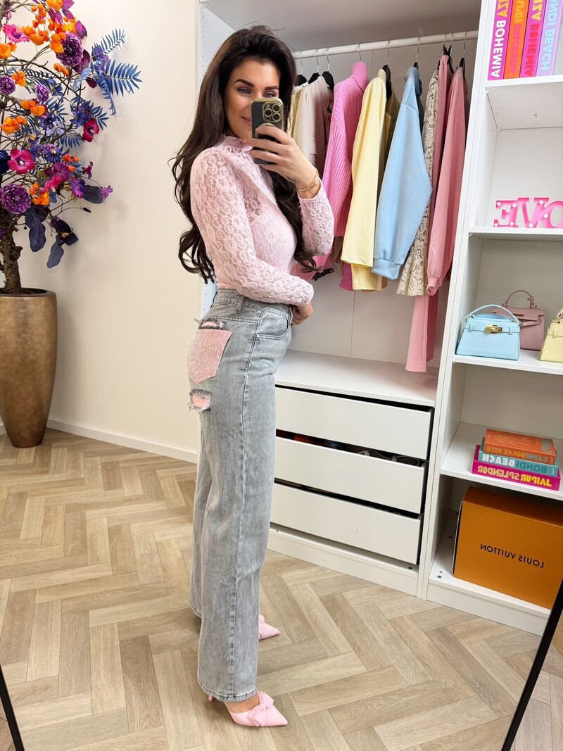 Luxe jeans Diamonds Grey Monday LW-1961