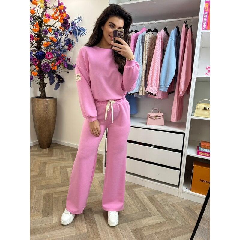 2 delig pak New design embleem Pink