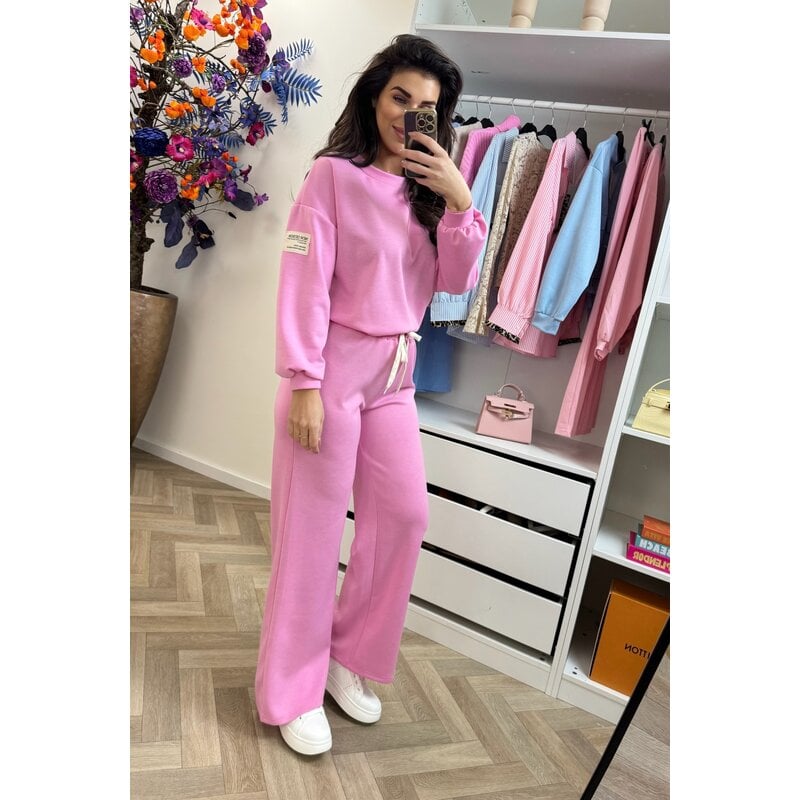 2 delig pak New design embleem Pink