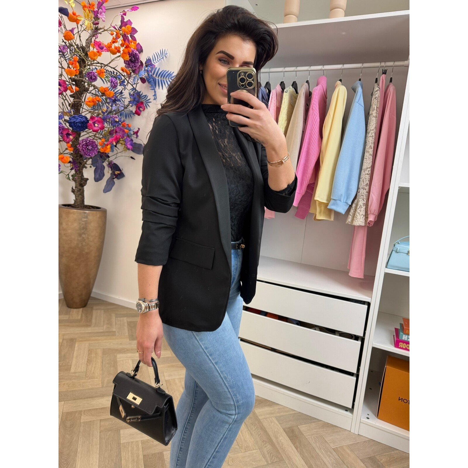 Blazer sunshine smock Black