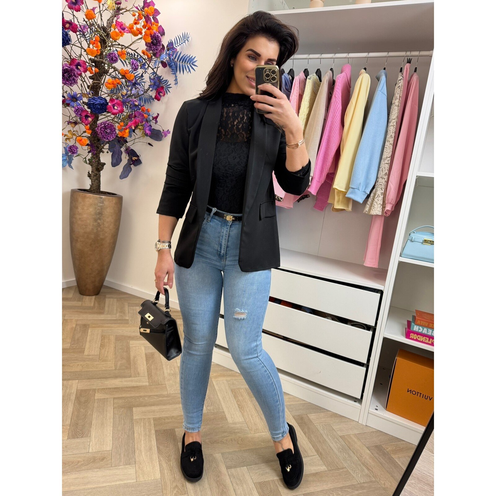 Blazer sunshine smock Black